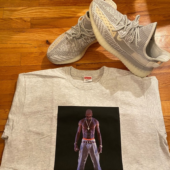 Supreme Other - Supreme 2Pac Tupac Tee Medium Grey